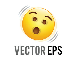 Vector gradient scary,spooky, terrible character face icon - 664636780