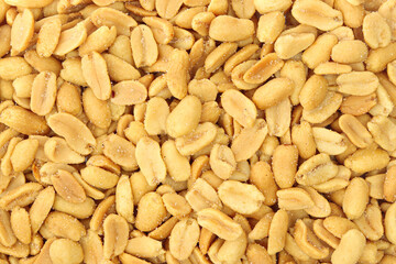 Salted peanuts full frame texture background