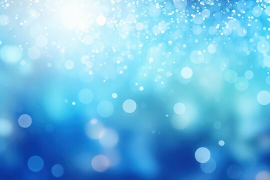 colorful blue christmas blurred background