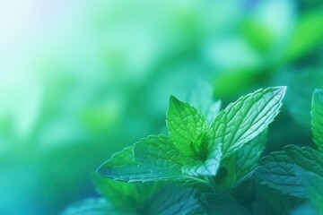 colorful blurred mint background