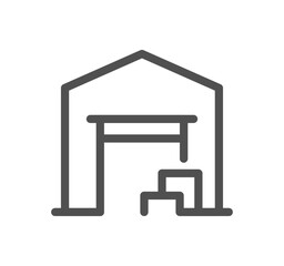 Fototapeta premium Value and supply chain related icon outline and linear vector.