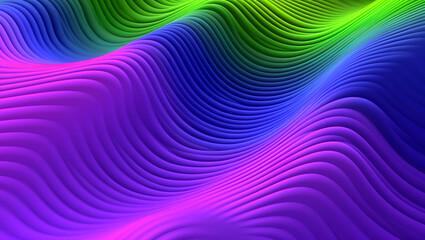 Obraz premium Vibrant colorful wave lines background