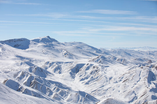 Palandöken Ski Center in the Palandoken Mountains Winter Season Photo, Palandoken Erzurum, Turkey (Turkiye)