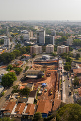 Foto aérea do bairro de Cambuí em Campinas, maior cidade no interior de São Paulo, Brasil