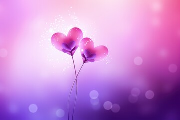 purple background, gradient colors, pink, violet, flower, love, romance, heart