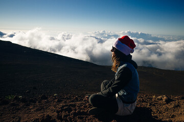 Fototapeta na wymiar Stunning view of the Haleakala National Park on island of Maui, Hawaii