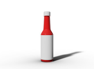 Sauce Bottles Mockup with Transparent Background. PNG