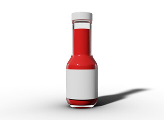 Sauce Bottles Mockup with Transparent Background. PNG