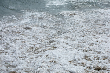 foam on the ocean