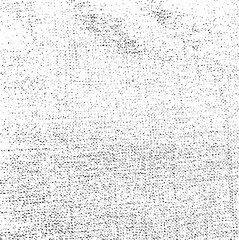 Vector fabric texture. Distressed texture of weaving fabric. Grunge background. Abstract halftone vector illustration. Overlay to create interesting effect and depth. Black isolated on white. EPS10.