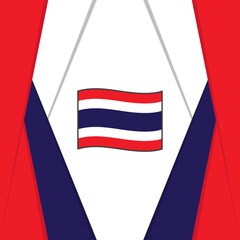 Thailand Flag Abstract Background Design Template. Thailand Independence Day Banner Social Media Post. Thailand Background