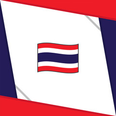 Thailand Flag Abstract Background Design Template. Thailand Independence Day Banner Social Media Post. Thailand Independence Day