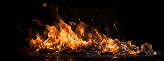 Fototapeta premium flame, fire, blaze, inferno, combustion, heat, burning, ignition, incandescence, wildfire, conflagration, ember, scorching, kindle, flare, pyre, torch, hearth, scalding, generative ai