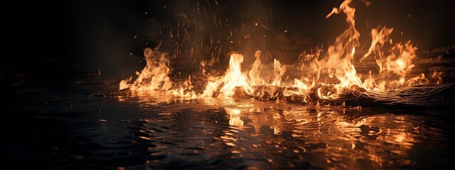 fire, flames, blaze, inferno, combustion, heat, warmth, ignition, kindle, conflagration, ember, incinerate, scorch, pyre, flare, bonfire, wildfire, spark, hearth, incendiarism, generative ai