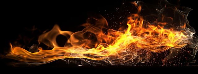 Fototapeta premium flame, fire, blaze, inferno, combustion, heat, burning, ignition, incandescence, wildfire, conflagration, ember, scorching, kindle, flare, pyre, torch, hearth, scalding, generative ai