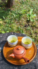日本の緑茶イメージ｜湯呑と急須
