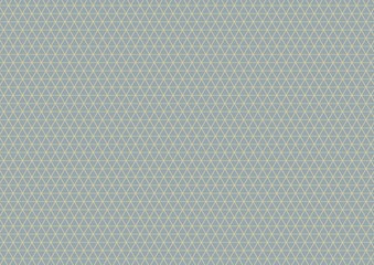 三角形のパターン背景　青いくすみ色の和風イラスト