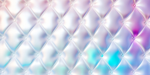 Fototapeta premium pearly diamond grid texture. Generative AI.