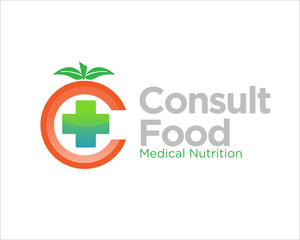 fruit health food for nutrition consult logo designs