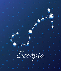 Obraz na płótnie Canvas Scorpio zodiac Sign, Zodiac symbols icon vector illustration zodiac scorpio star 