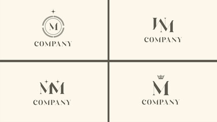 Letter M Logo Elegant Pack