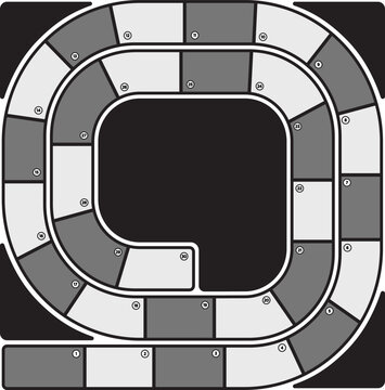 La Oca board game board template