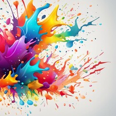 Fototapeta na wymiar colorful splash illustration background