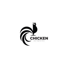 chicken logo icon vector template.