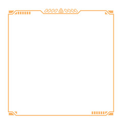  Hightech Technology HUD Square Frame