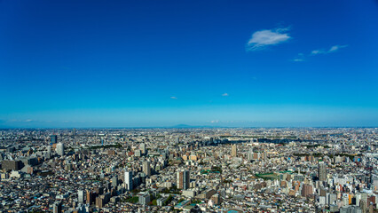 High Dense houses and buildings at Greater Tokyo area at daytime.