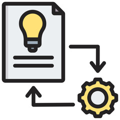 Implementation Outline Color Icon