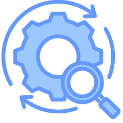 Analysis Blue Icon