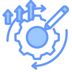Development Blue Icon