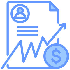 Trading Account Blue Icon