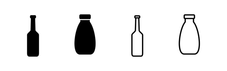 bottle icon vector. bottle icon in trendy flat design