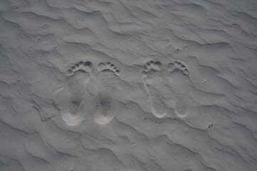 Foot Prints in the Sand