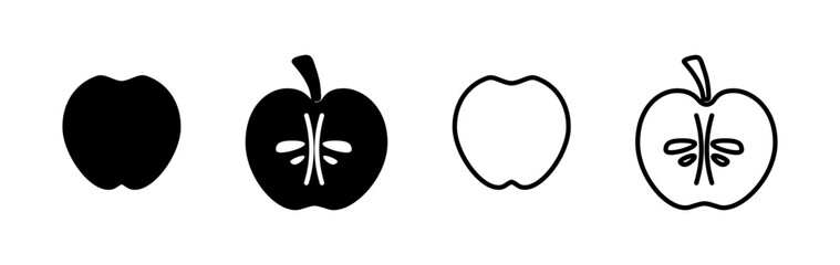 Apple icon vector. apple symbol