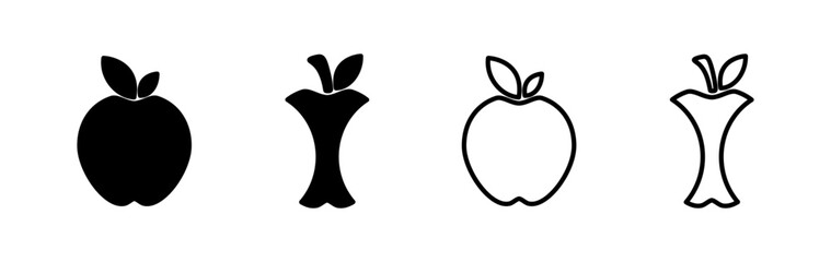 Apple icon vector. apple symbol