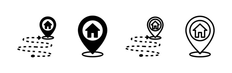 Address icon vector. location icon. address symbol. pin