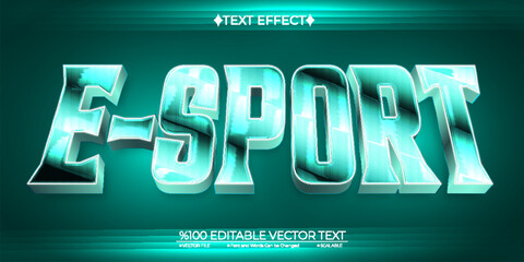 Esport Editable Vector 3D Text Effect
