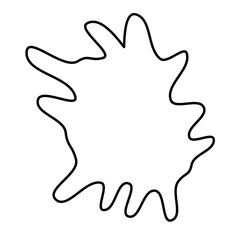 Splash Shape Lines Vector 