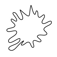 Splash Shape Lines Vector 