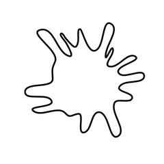 Splash Shape Lines Vector 