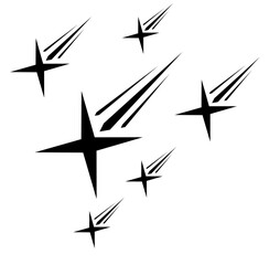 shooting star vector
