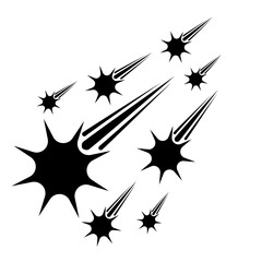 shooting star vector