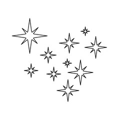 sparkling star vector 