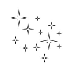 sparkling star vector 