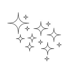 sparkling star vector 