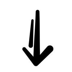 Arrow doodle vector
