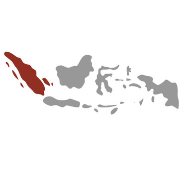 republic of indonesia map vector 